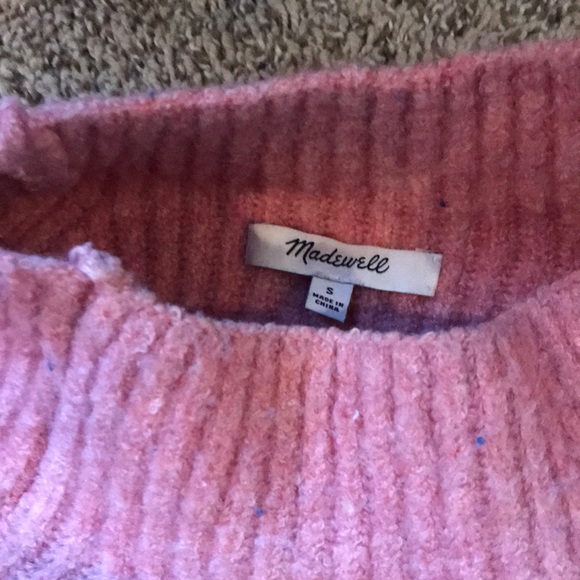 Madewell pink wool sweater with high neckline - Picture 2 of 2